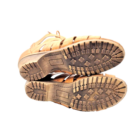 Rockport Cobb Hill Collection Sandals Brown Sz 10 M Lace & Zip Gladiator Style - Picture 8 of 8